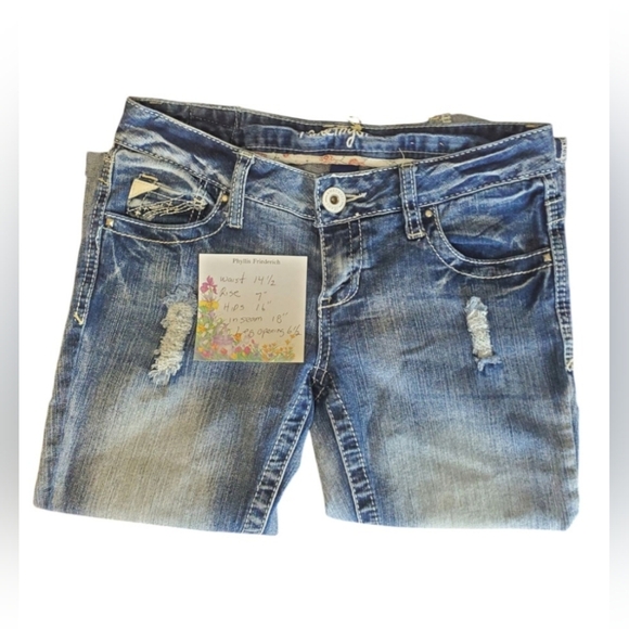 Amethyst Blue Capri  Jeans - Picture 6 of 6